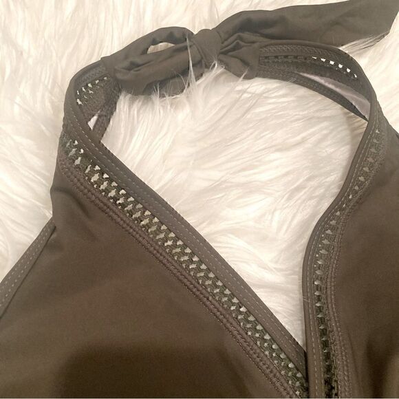 NWT Tempt Me Army Green Two-Piece Swimsuit Size M - Picture 9 of 14